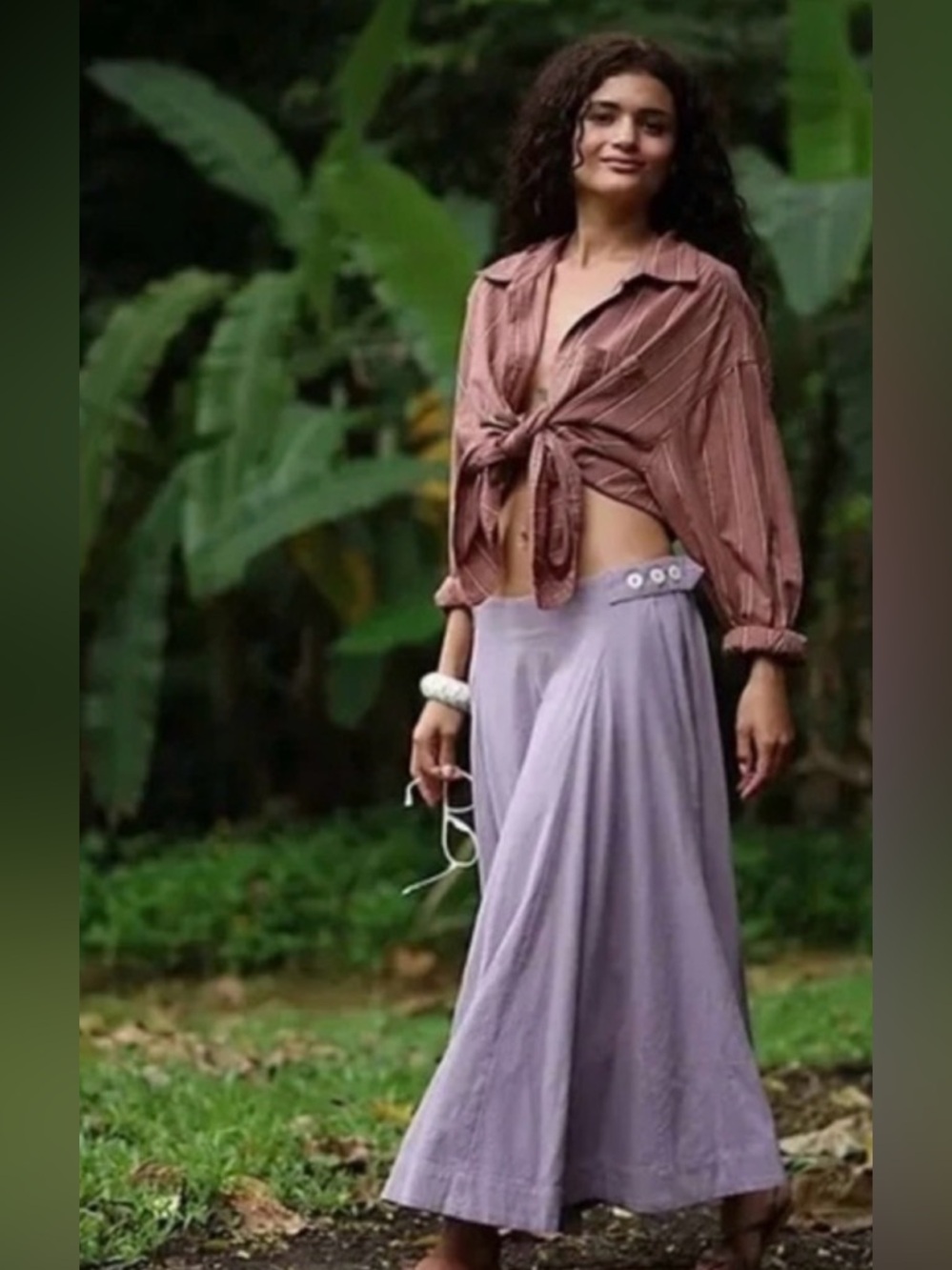 NWOT Free People Free-est Margaux Lavender Cotton Circle Midi Skirt Size XS